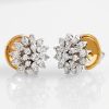 Broqueles 18k estrella con diamantes