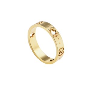 ANILLO ICON DE ORO AMARILLO CON ESTRELLAS