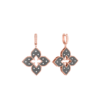18K X diamond titanium venetian princess earrings